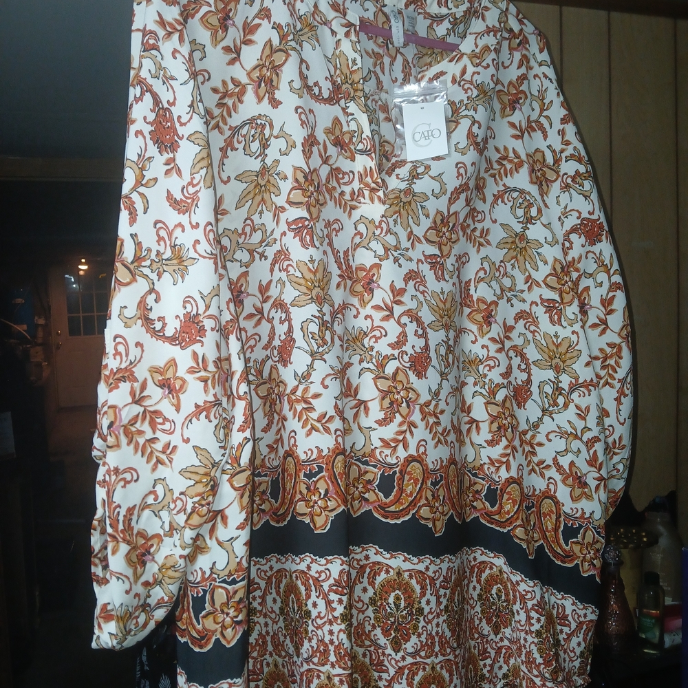 Cato Floral Print Blouse
